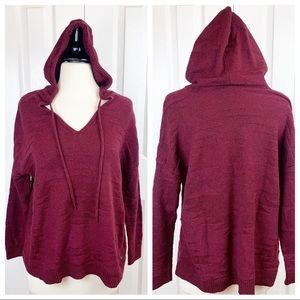 America Eagle Maroon Sweater with Hood